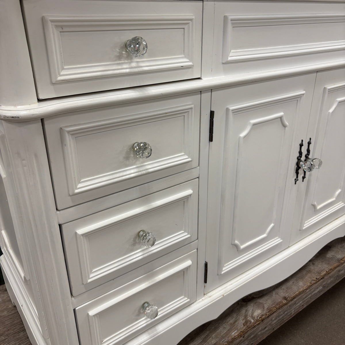 60 in White Vanity Set