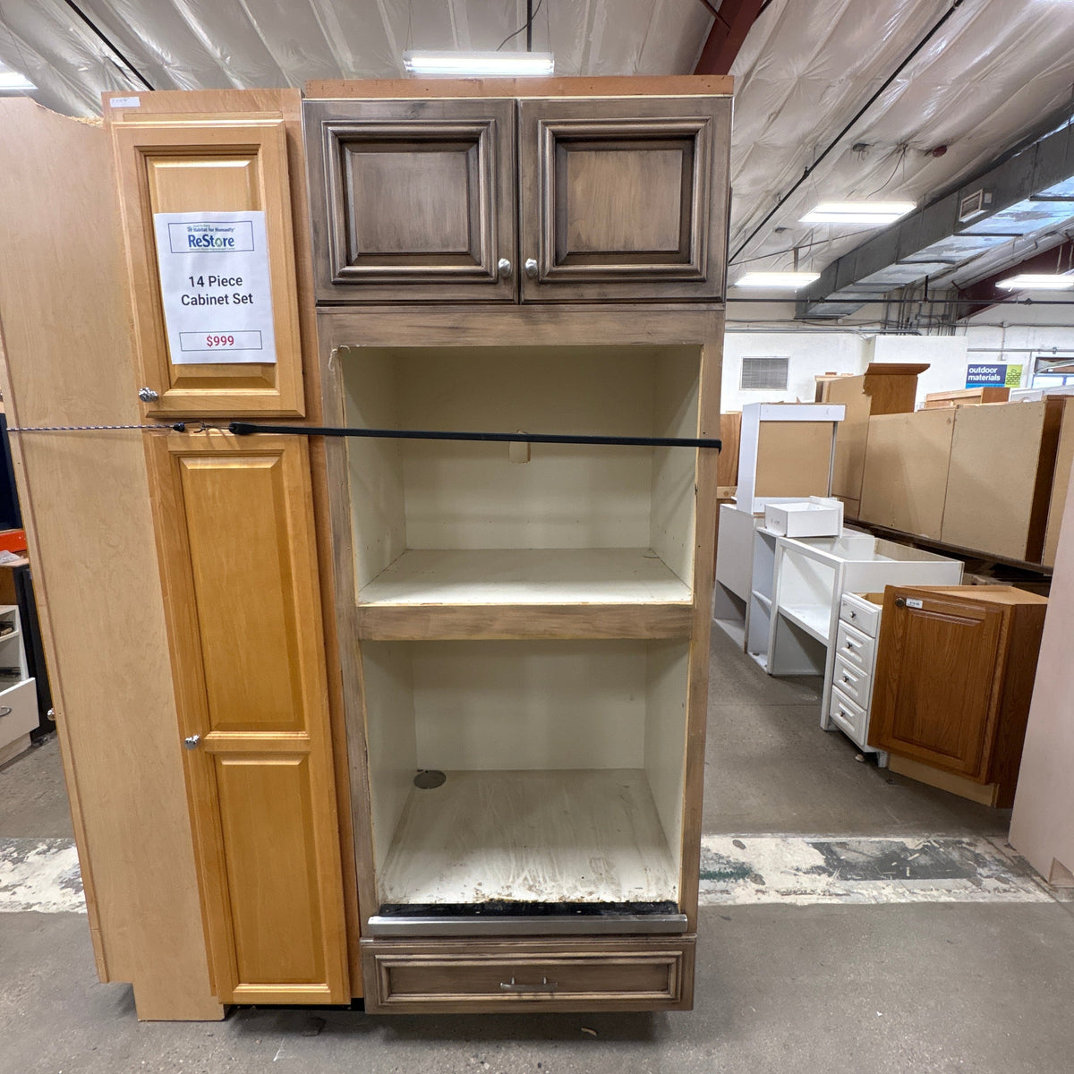 14 Pc Glazed Cabinet Set