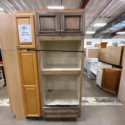 14 Pc Glazed Cabinet Set