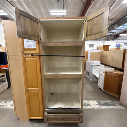 14 Pc Glazed Cabinet Set