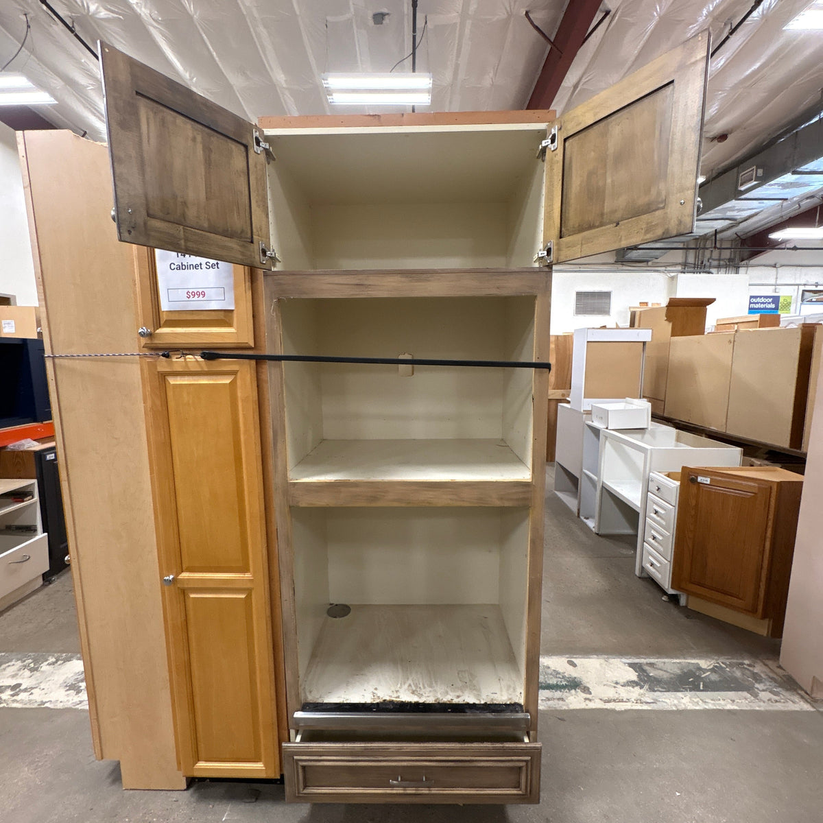 14 Pc Glazed Cabinet Set