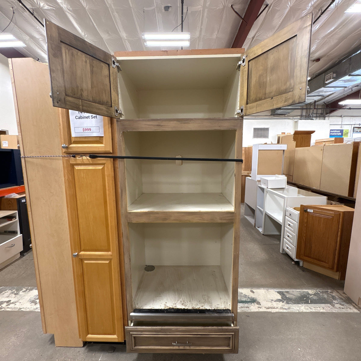 14 Pc Glazed Cabinet Set