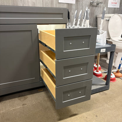 30 in Gray Vanity Base