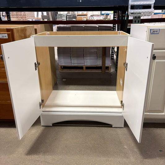 30 in White Vanity Base FALSE location-set