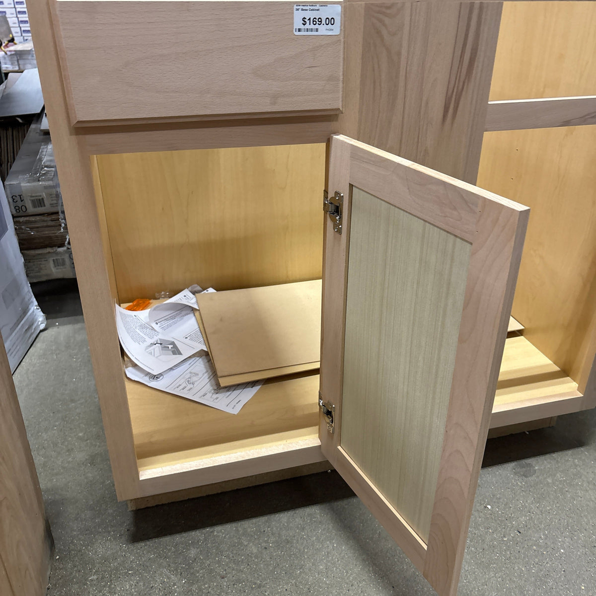 36 in Shaker Cabinet Base
