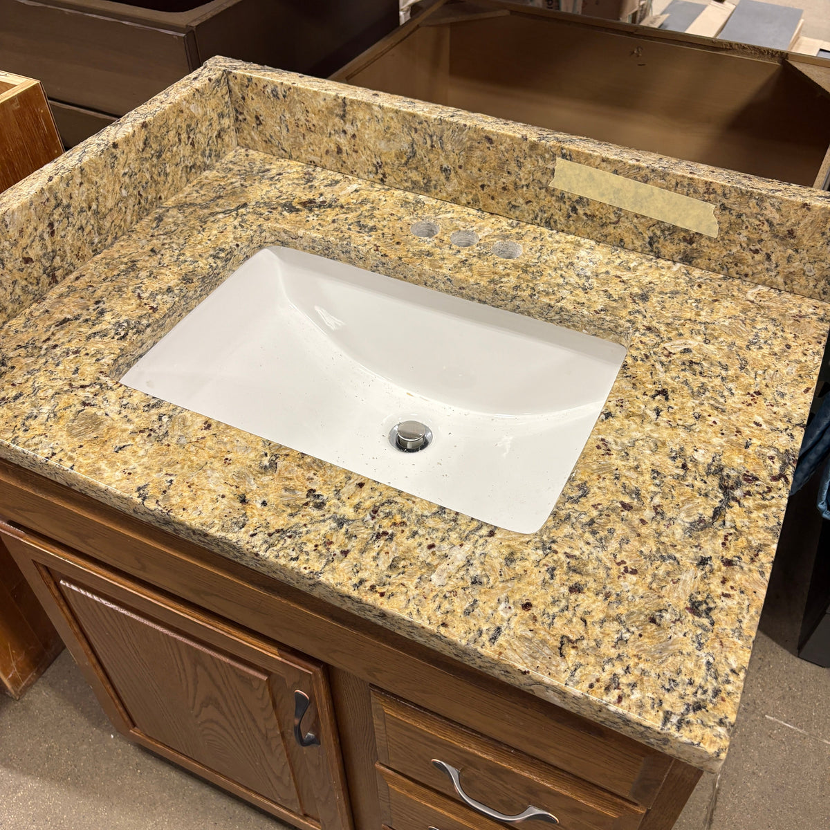 Oak Vanity with Granite Top