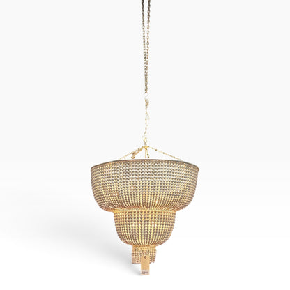 2 Tier Beaded Chandelier