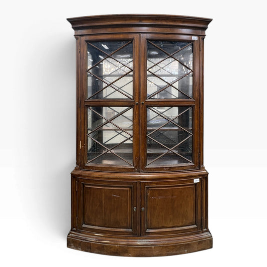 Cherry Bow Front China Cabinet FALSE location-set