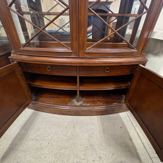 Black and Cherry China Cabinet