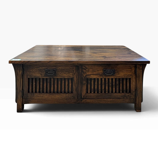 Mission Oak Coffee Table location-set