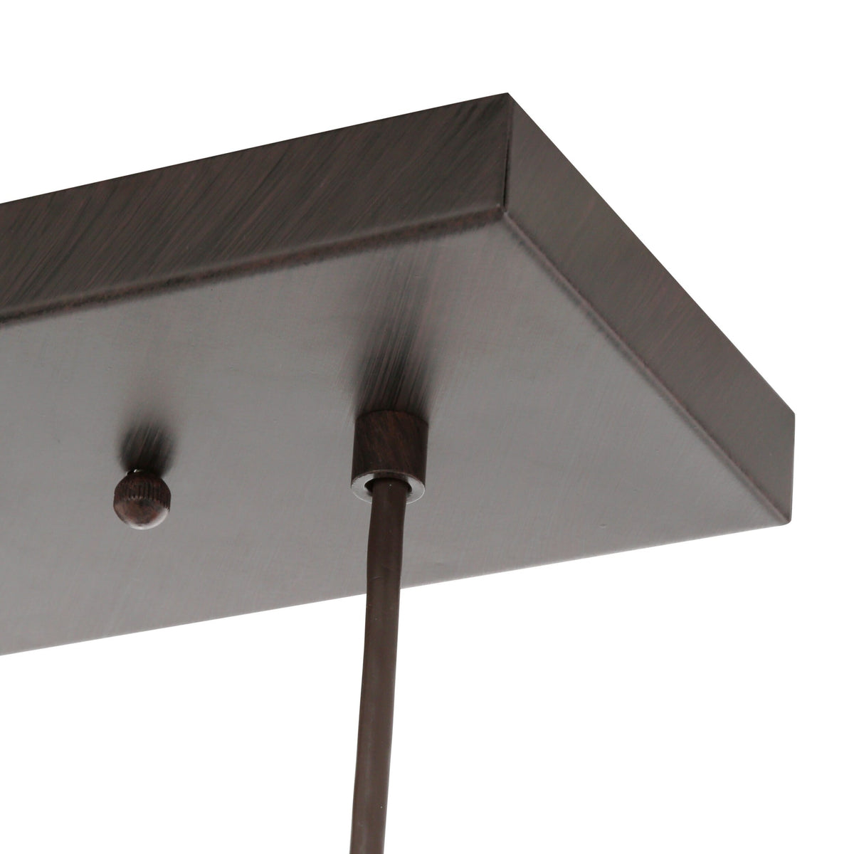 EGLO Troya 3-Light Antique Brown Linear Island Pendant with Mosaic Glass Shades