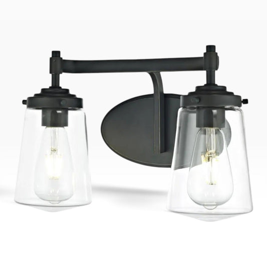 2 Lt Bronze Vanity Light
