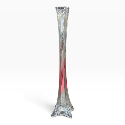 17 in Clear Glass Eiffel Tower Bud Vase