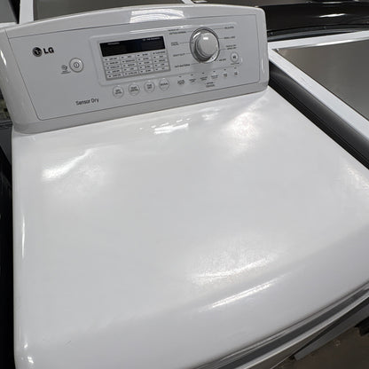 LG 7.3 cu ft Sensor Dry Electric Dryer, White