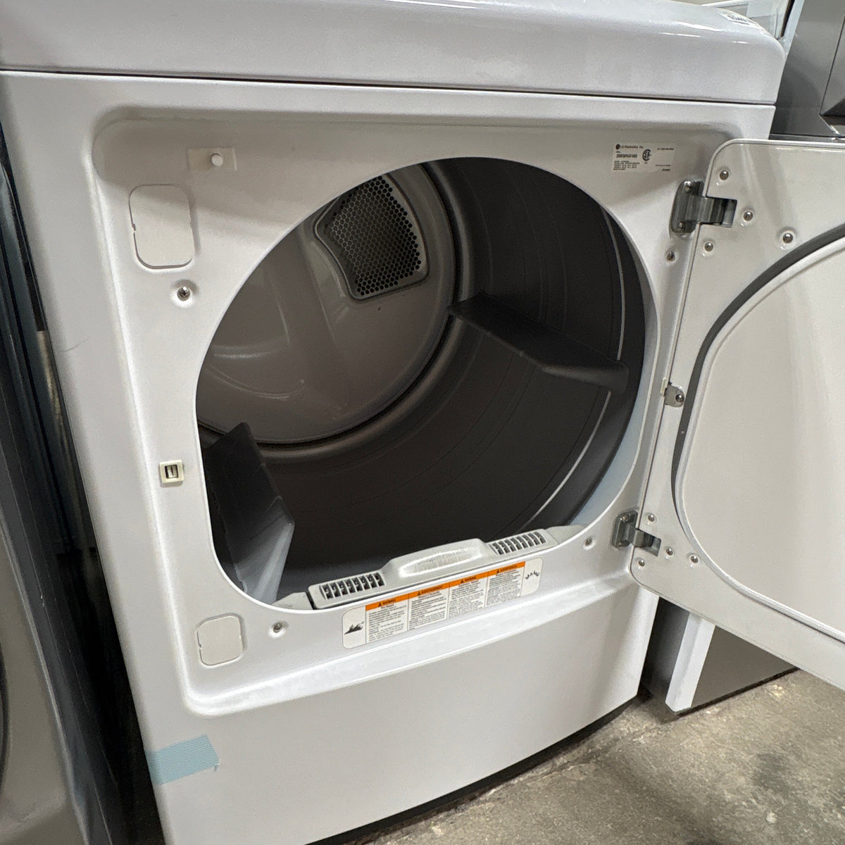 LG 7.3 cu ft Sensor Dry Electric Dryer, White