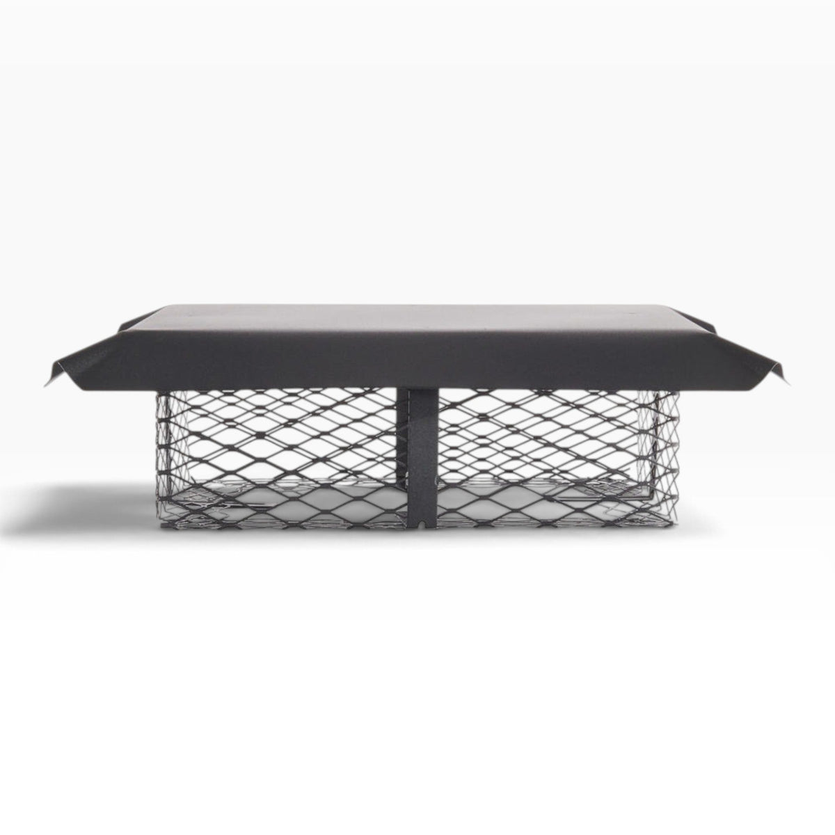 Shelter Adjustable Large Galvanized Black Chimney Cap (SCADJ-LL)