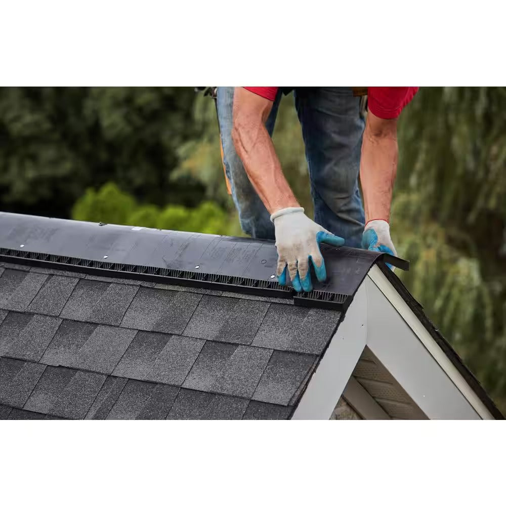 GAF Cobra SnowCountry 11.5 in Plastic Roof Ridge Vent, 40 ft Box