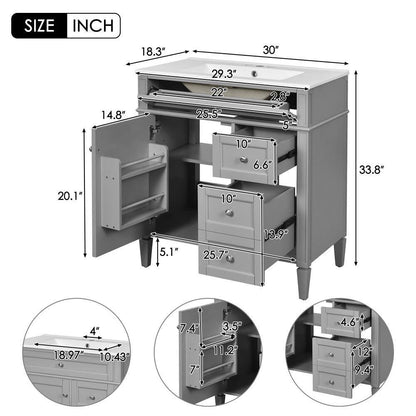 30 in Bath Vanity with Top, New in Carton