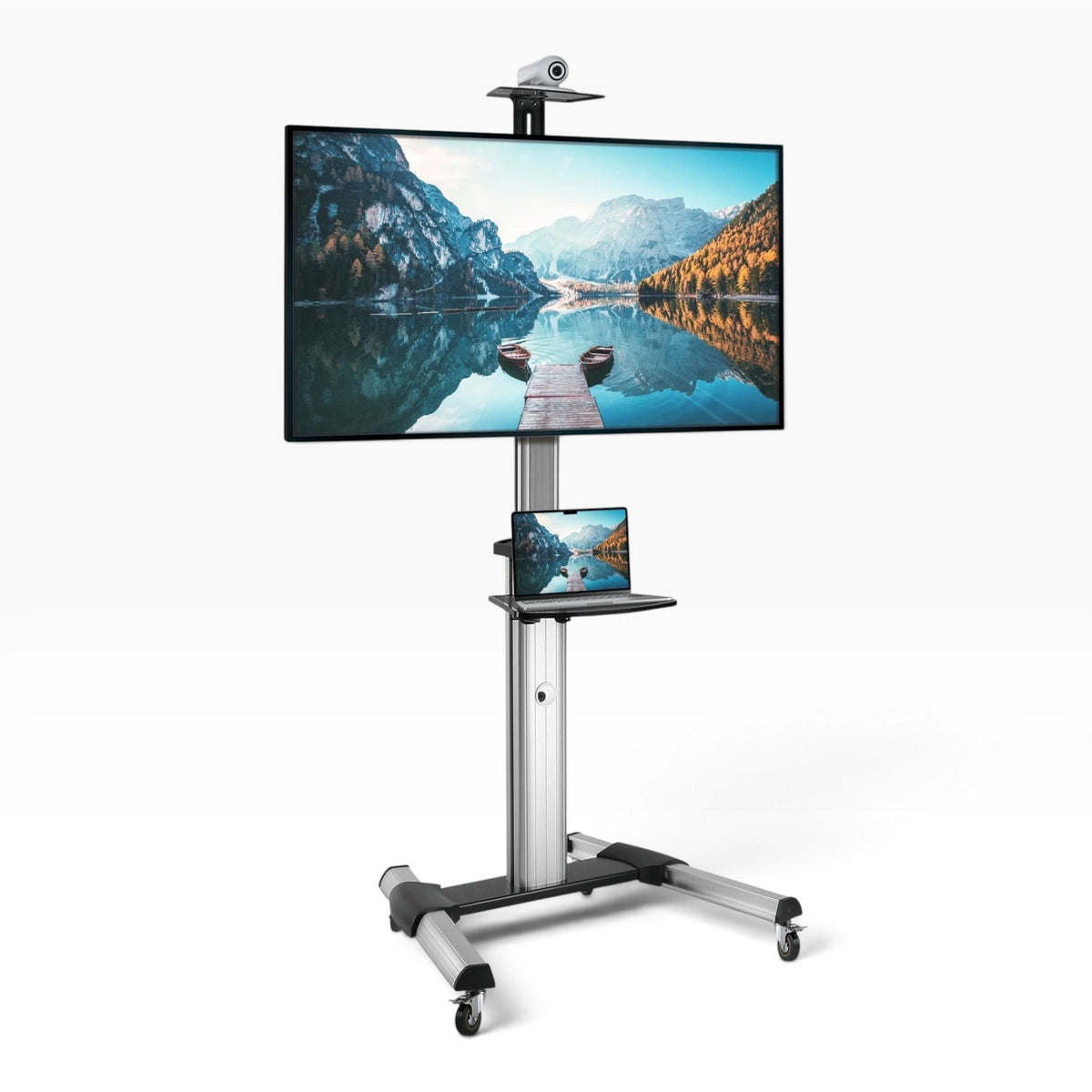 Rolling TV Cart 37-70 in location-set