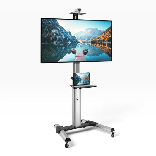Mount-It! MI-875 Rolling TV Cart / Mobile TV Stand for 37-70 in TVs, VESA 600x400