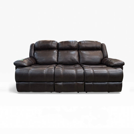 Leather Power Reclining Sofa FALSE location-set