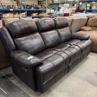 Leather Power Reclining Sofa FALSE location-set