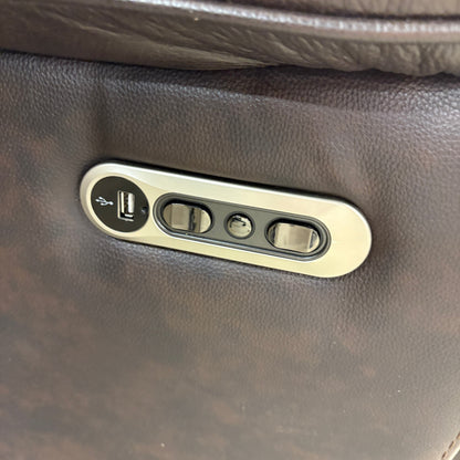 Leather Power Reclining Sofa FALSE location-set