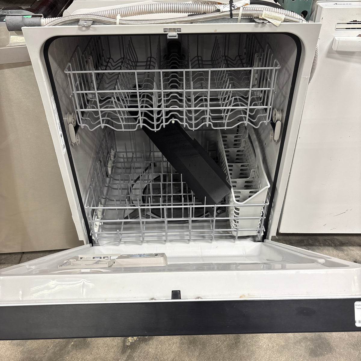 Whirlpool 24 in Built-In Dishwasher, Stainless Steel Front with Black Control Panel