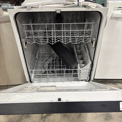 Whirlpool 24 in Built-In Dishwasher, Stainless Steel Front with Black Control Panel