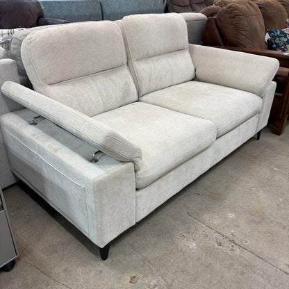 Cream Modern Loveseat FALSE location-set