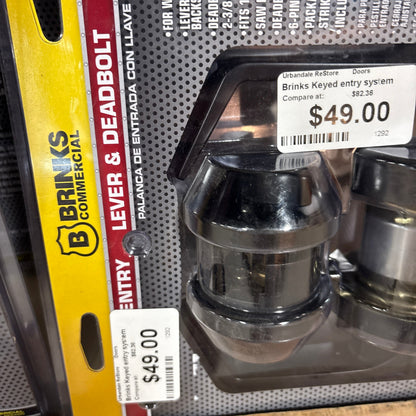 Brinks Keyed Entry Lock Set