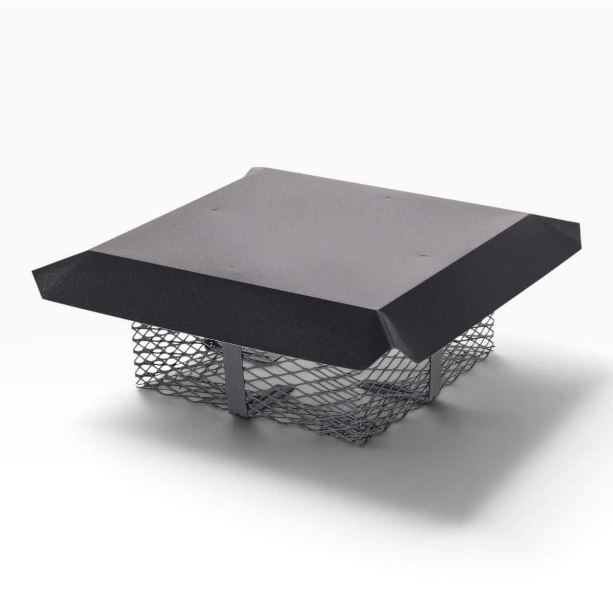 Shelter Adjustable Small Galvanized Black Chimney Cap (SCADJ-SL)