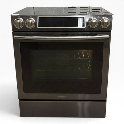 GDM Habitat for Humanity ReStore Samsung Slide-In Electric Range, Black Stainless