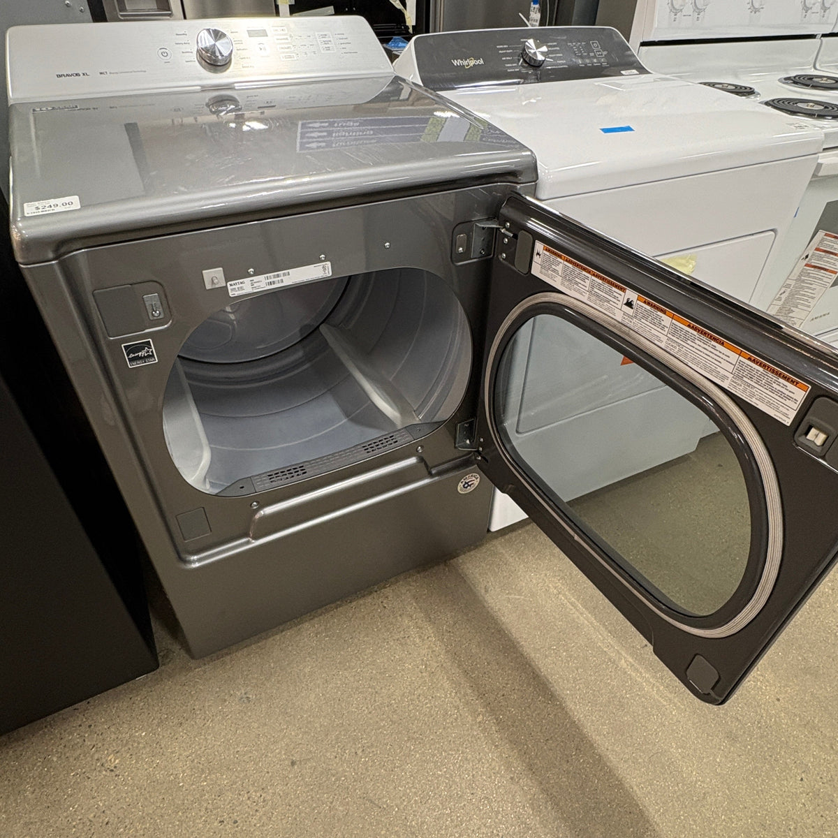 GDM Habitat for Humanity ReStore Maytag Bravos XL Electric Dryer, Metallic Slate