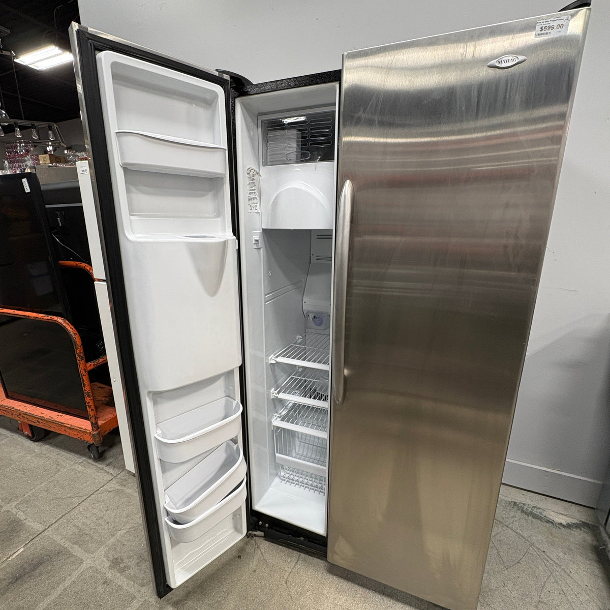 GDM Habitat for Humanity ReStore Maytag Side by Side Fridge