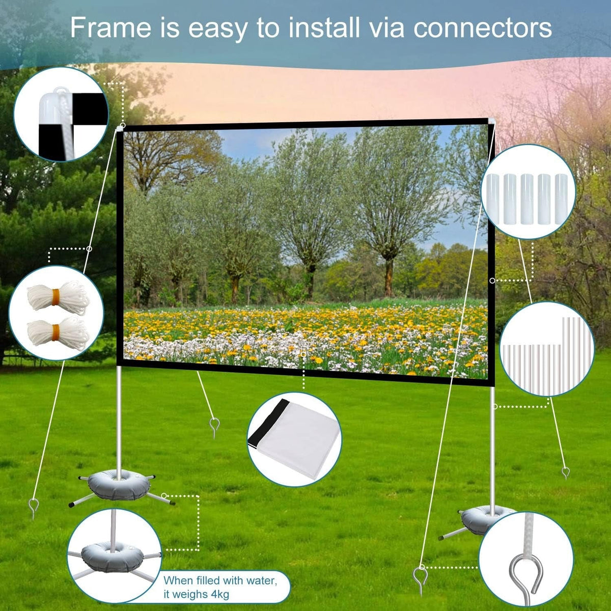 GDM Habitat for Humanity ReStore 100 in Projector Screen Set