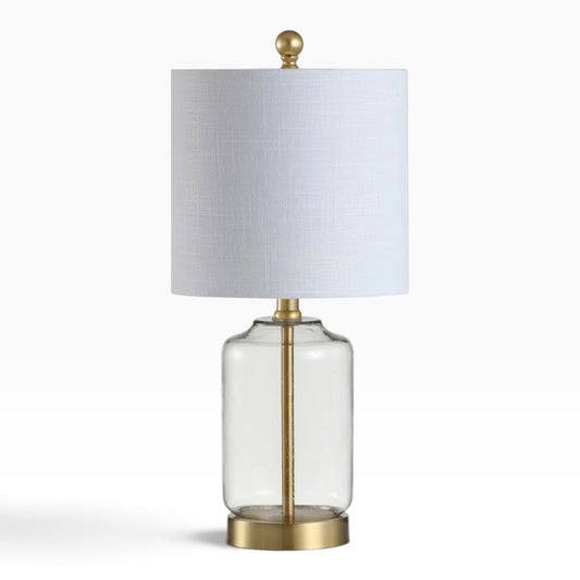 JONATHAN Y Seeded Glass Lamp
