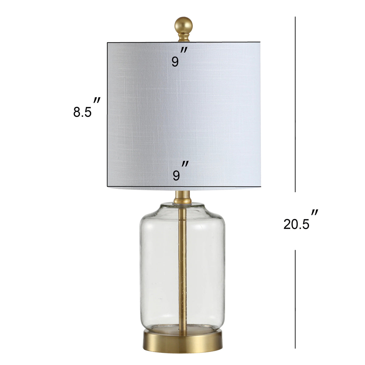 GDM Habitat for Humanity ReStore JONATHAN Y Seeded Glass Lamp