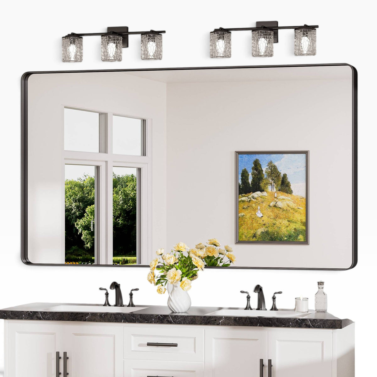 GDM Habitat for Humanity ReStore Keonjinn 60x36 Black Mirror