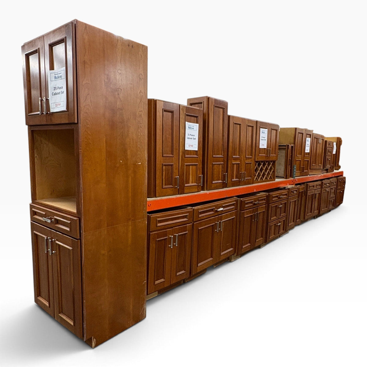 GDM Habitat for Humanity ReStore 25-Piece Cherry Kitchen Cabinet Set