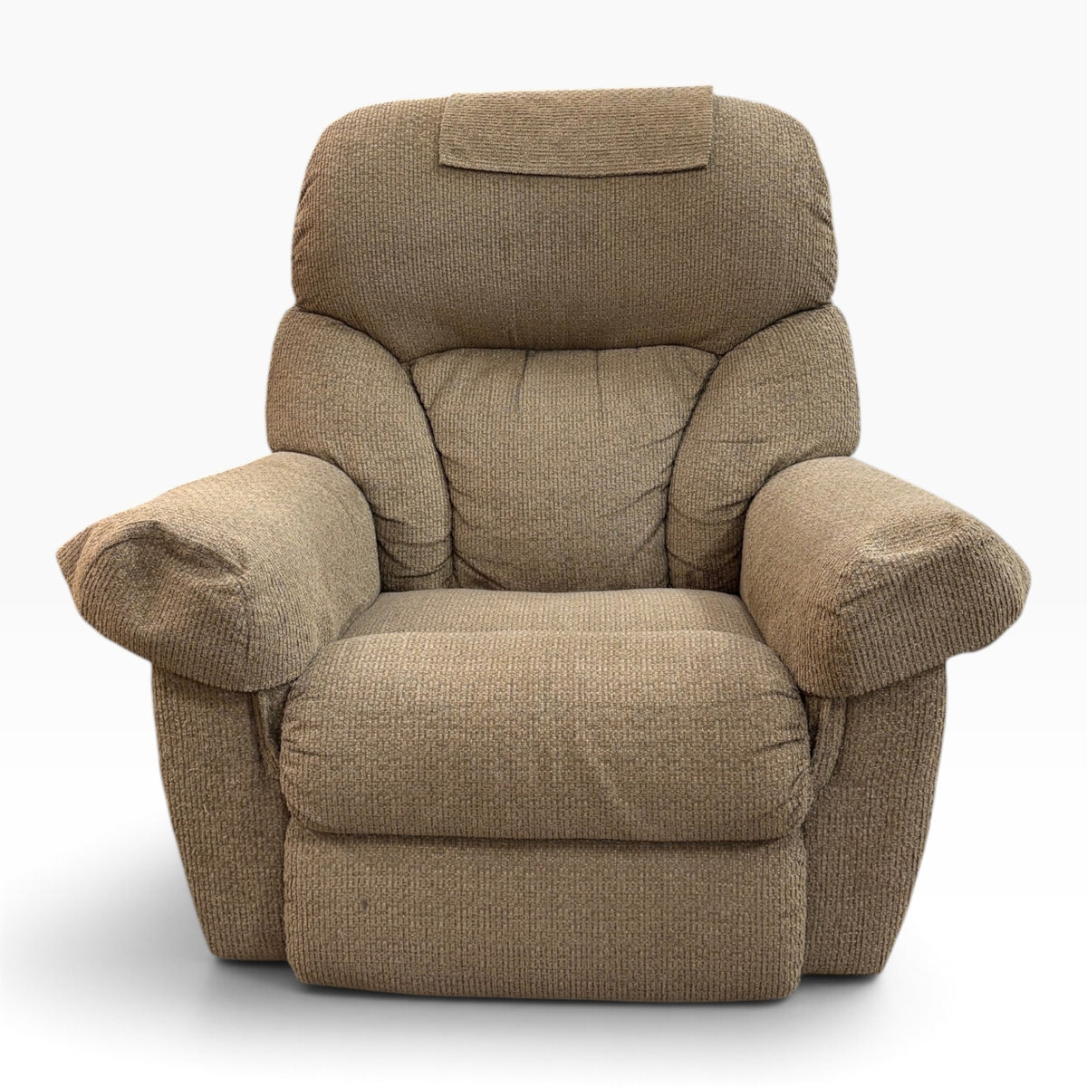 Tan Tweed Rocker Recliner