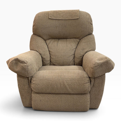 Tan Tweed Rocker Recliner