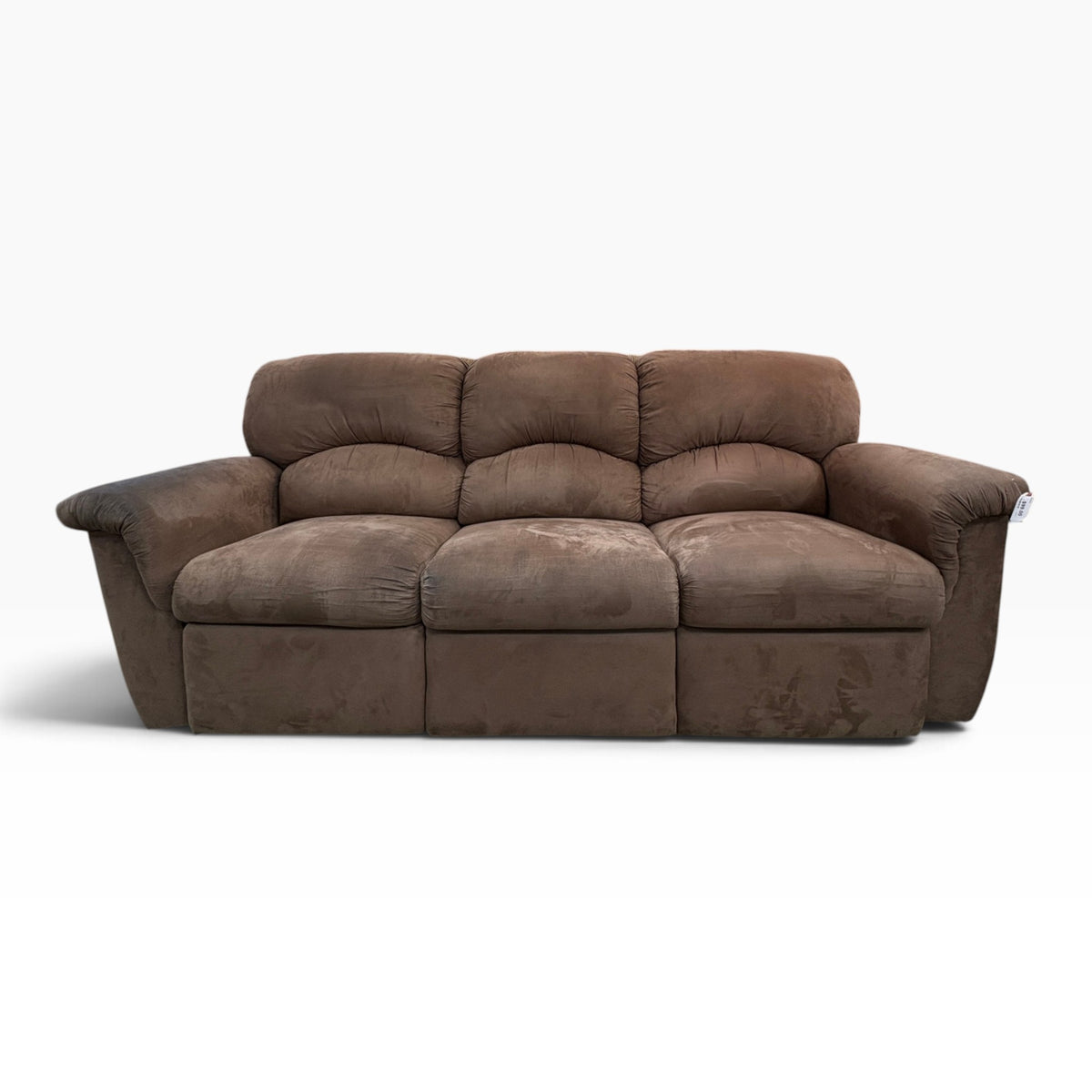 Brown Microfiber Recliner Sofa