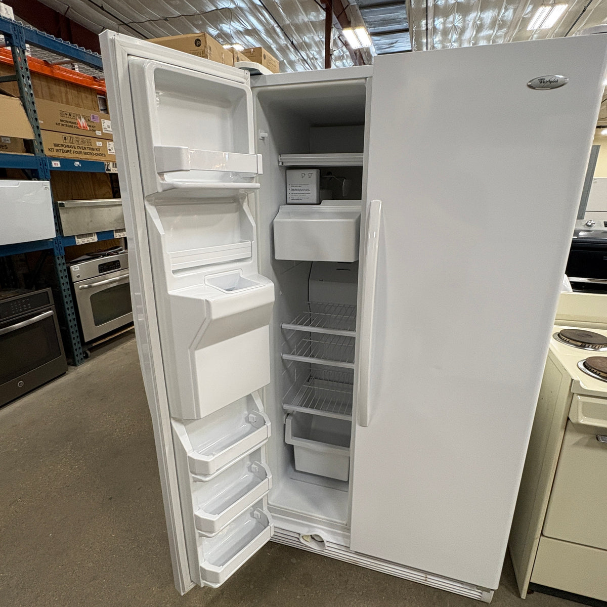 Whirlpool White SxS Fridge