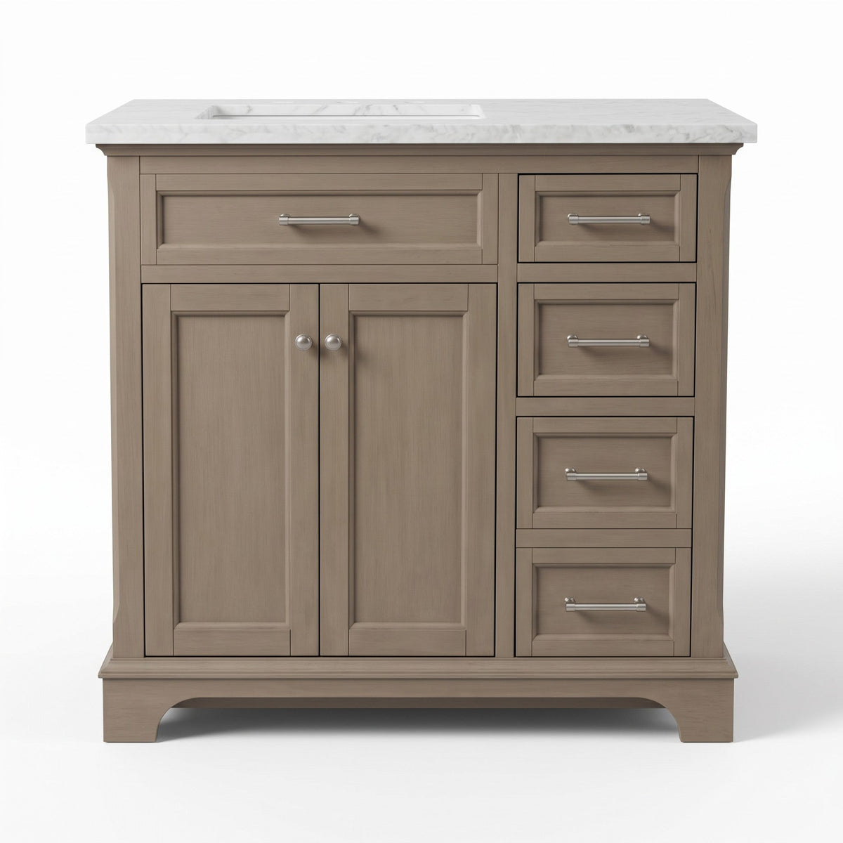 GDM Habitat for Humanity ReStore 36 in Carrara Marble Vanity