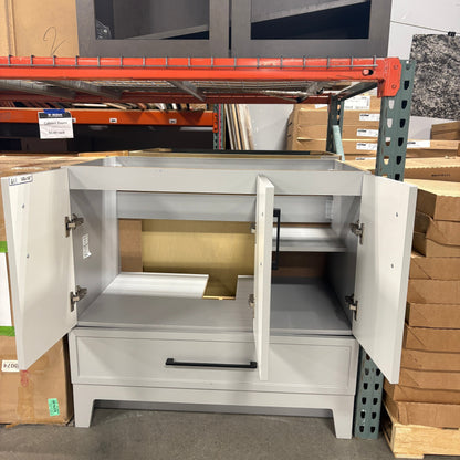 36 in Light Gray Vanity Base