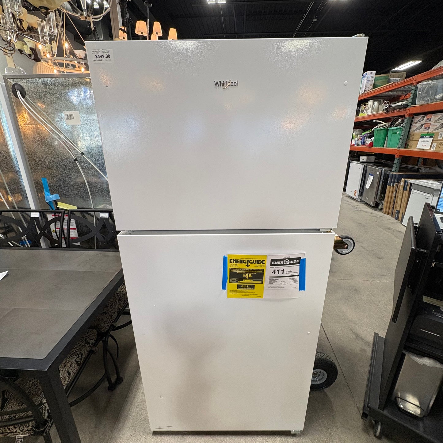 Whirlpool Top Freezer Fridge