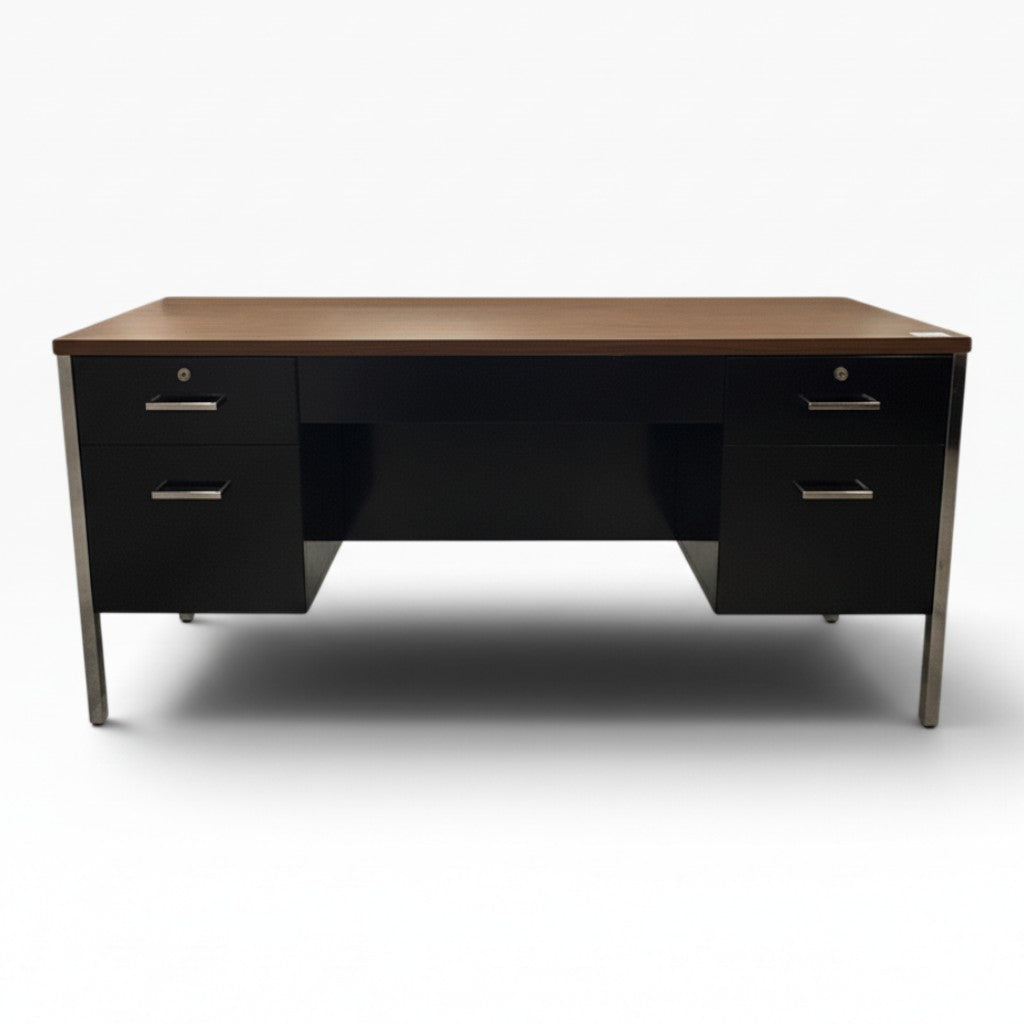 GDM Habitat for Humanity ReStore Steel Double Pedestal Desk