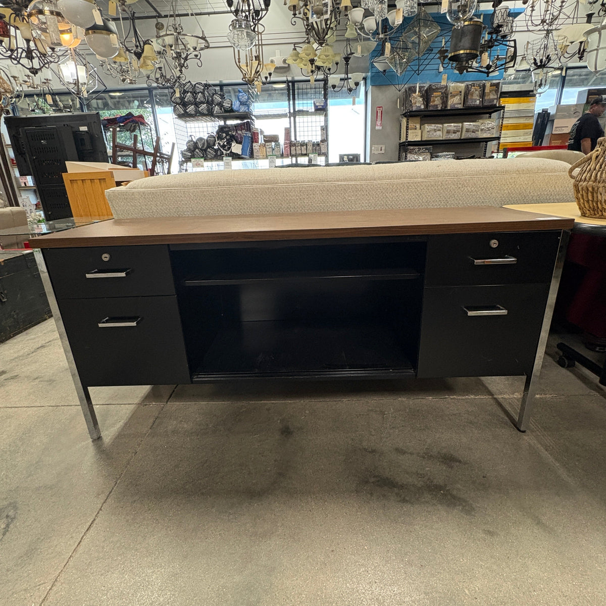 GDM Habitat for Humanity ReStore Steel Double Pedestal Desk