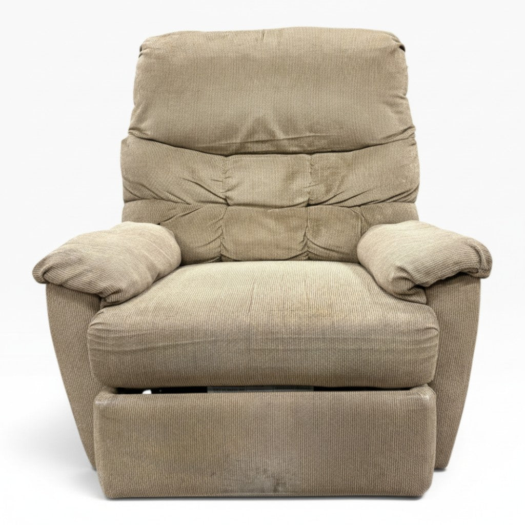 GDM Habitat for Humanity ReStore Tan Plush Recliner